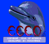 Заставка игры Ecco the Dolphin